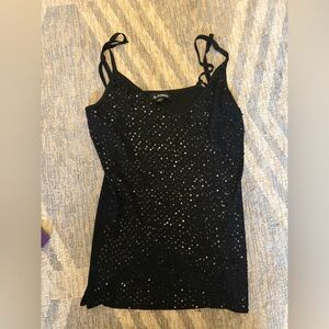 Le chateau tank top with sequins